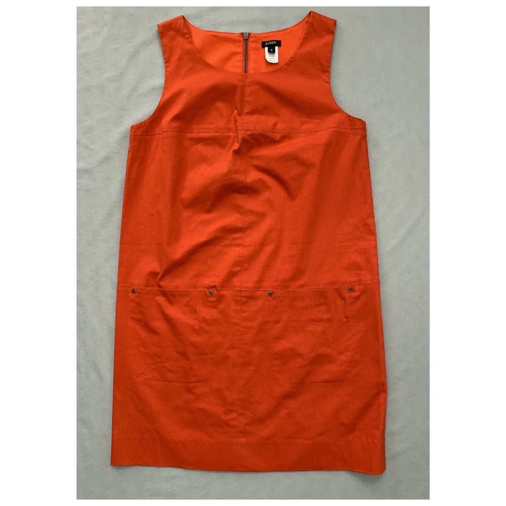 J. Crew Orange Sleeveless Mini Dress